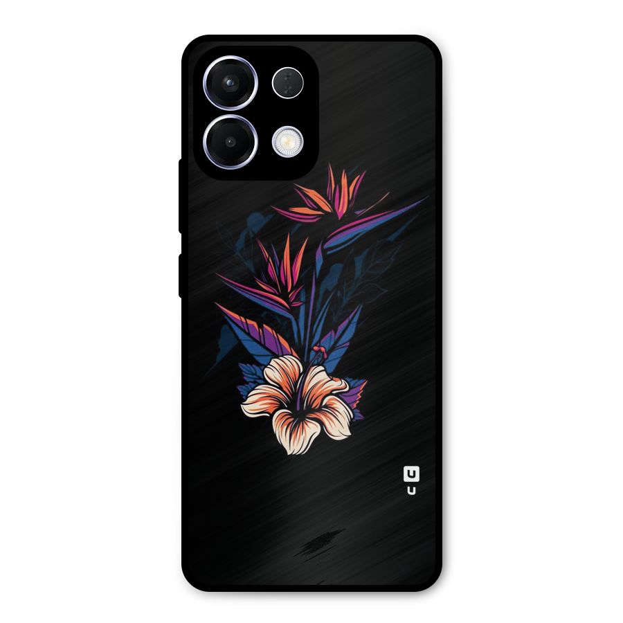 Single Painted Flower Metal Back Case for Oppo K13