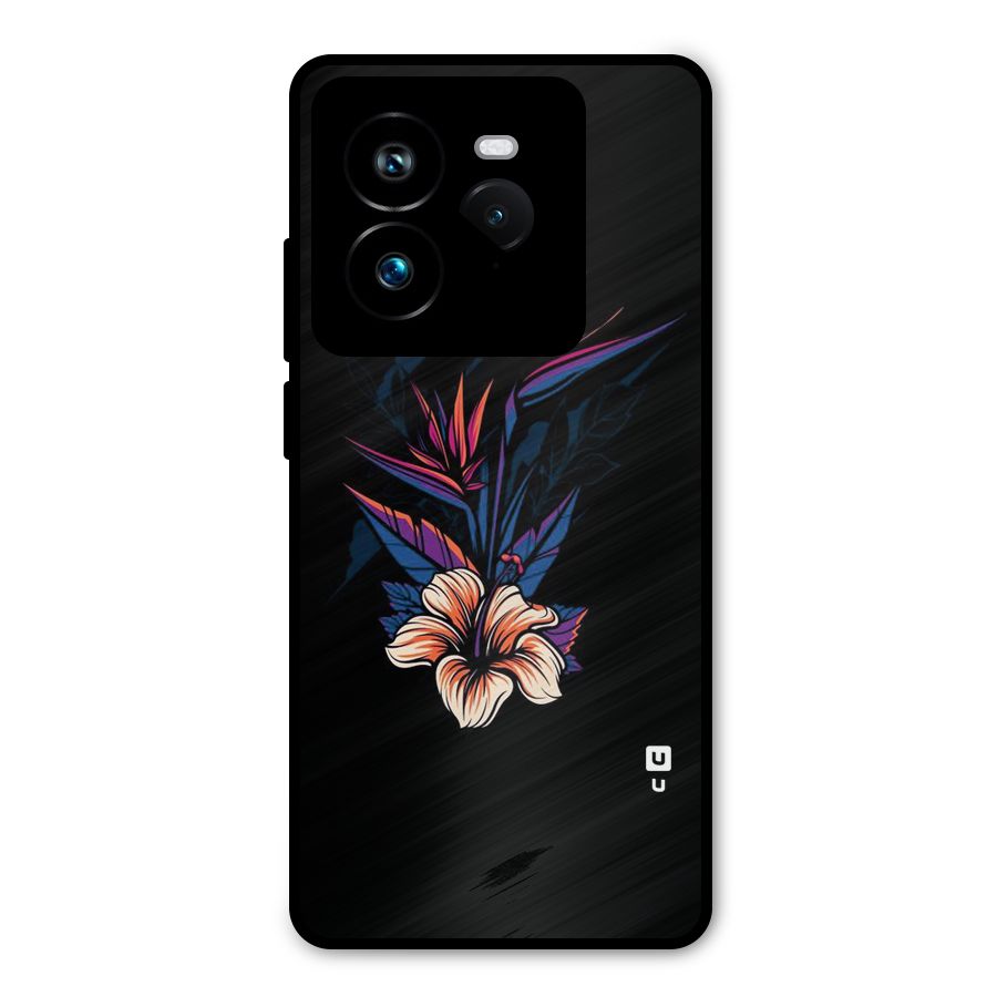 Single Painted Flower Metal Back Case for Realme GT 7 Pro
