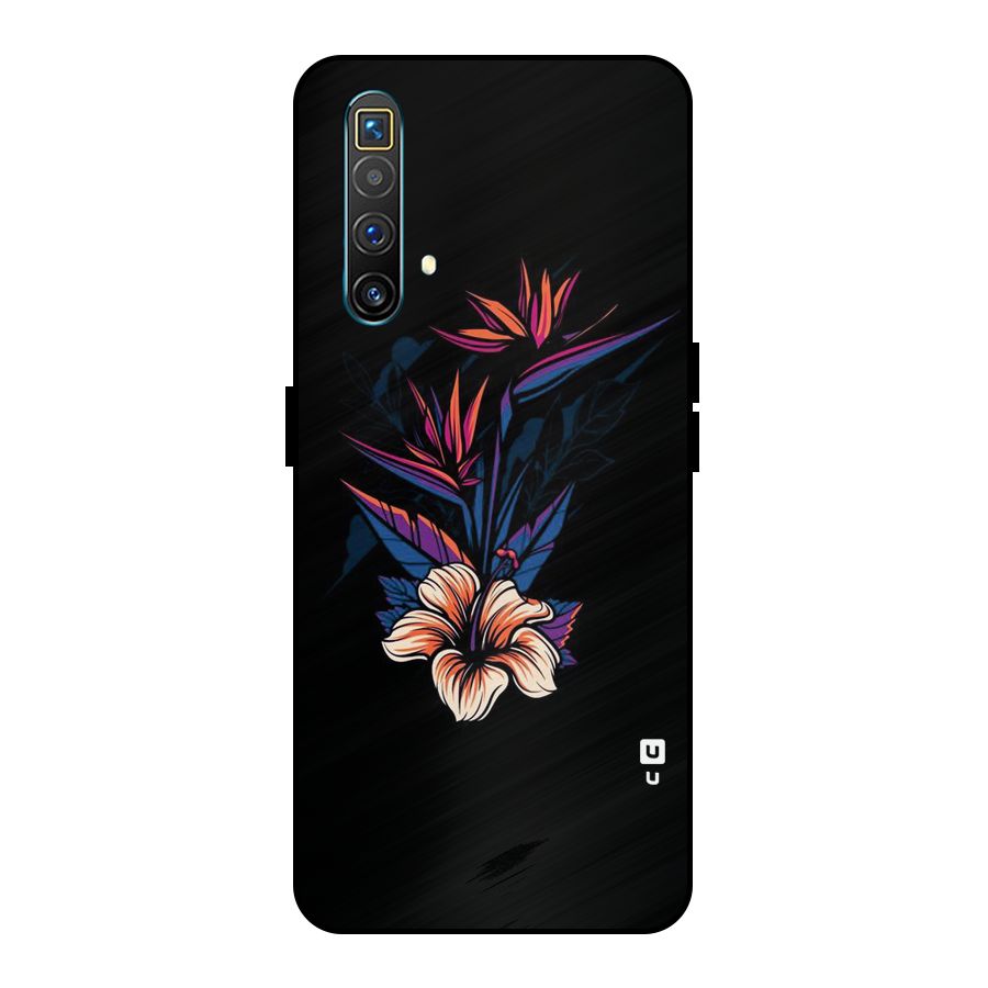 Single Painted Flower Metal Back Case for Realme X3 SuperZoom
