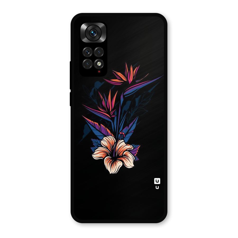 Single Painted Flower Metal Back Case for Redmi Note 11s