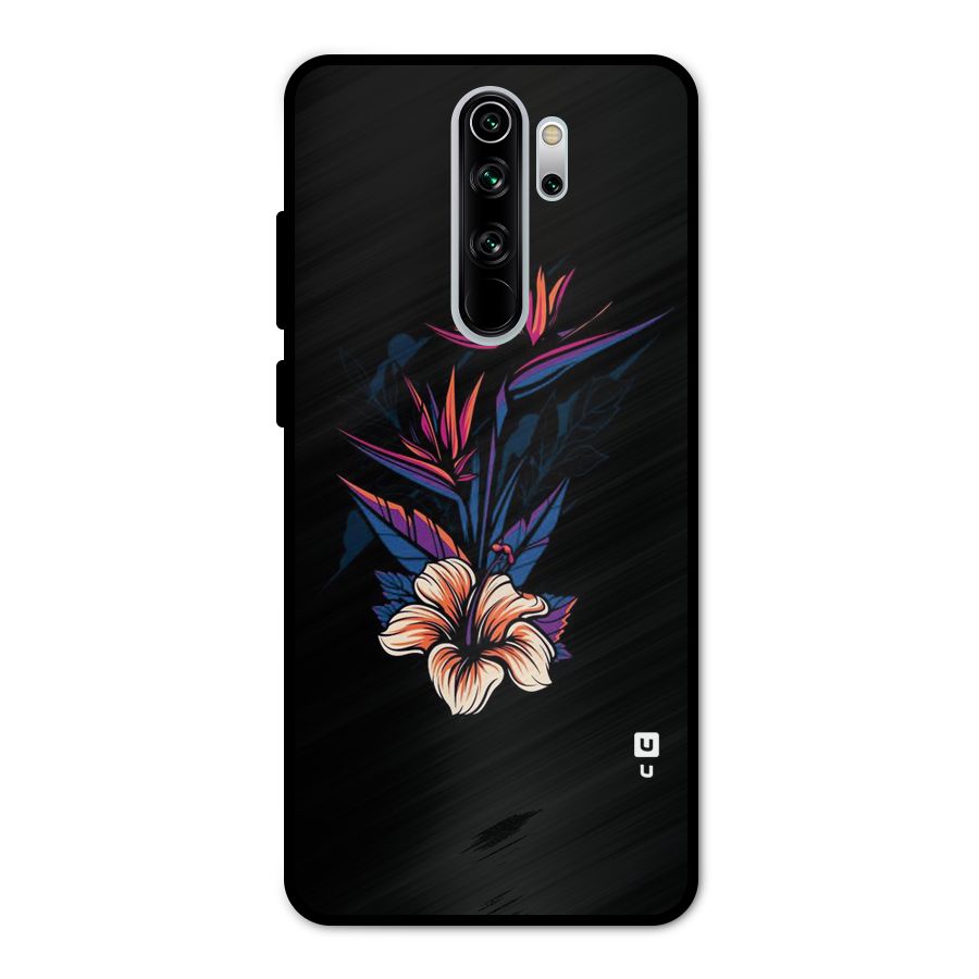 Single Painted Flower Metal Back Case for Redmi Note 8 Pro