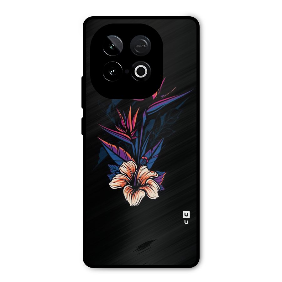 Single Painted Flower Metal Back Case for iQOO Neo 10