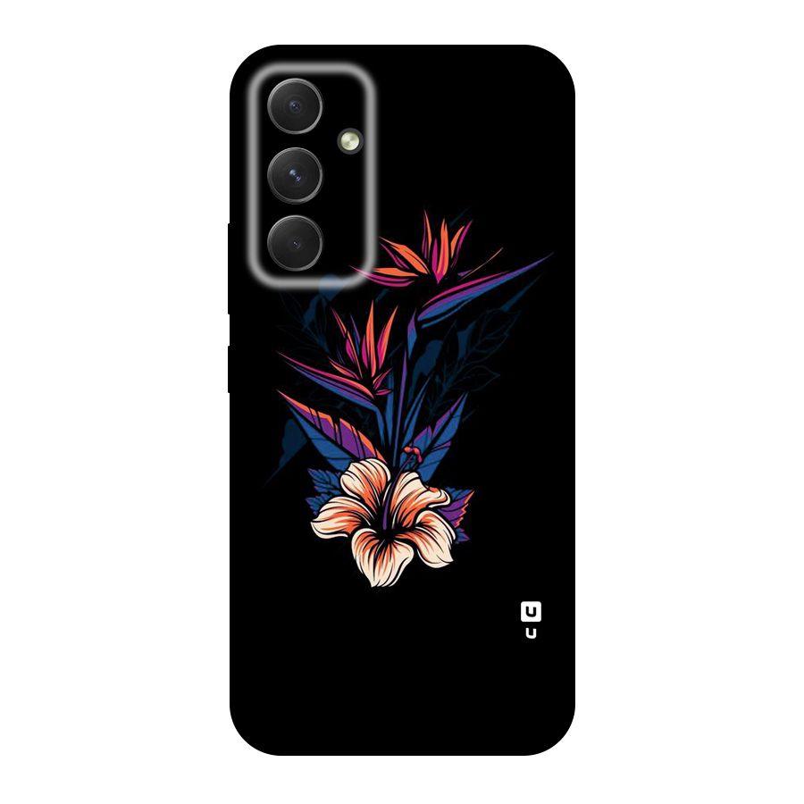 Single Painted Flower Original Polycarbonate Back Case for Galaxy A54