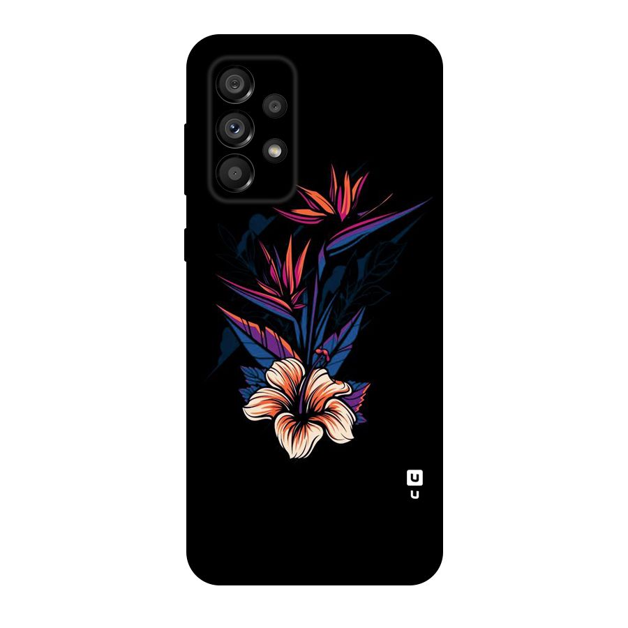 Single Painted Flower Original Polycarbonate Back Case for Galaxy A73 5G