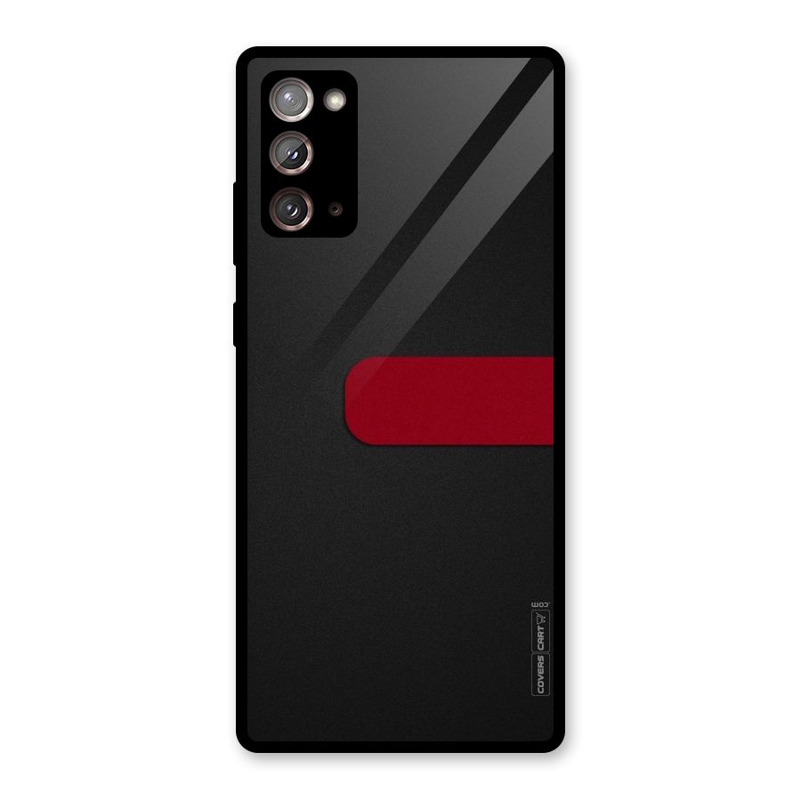 Single Red Stripe Glass Back Case for Galaxy Note 20