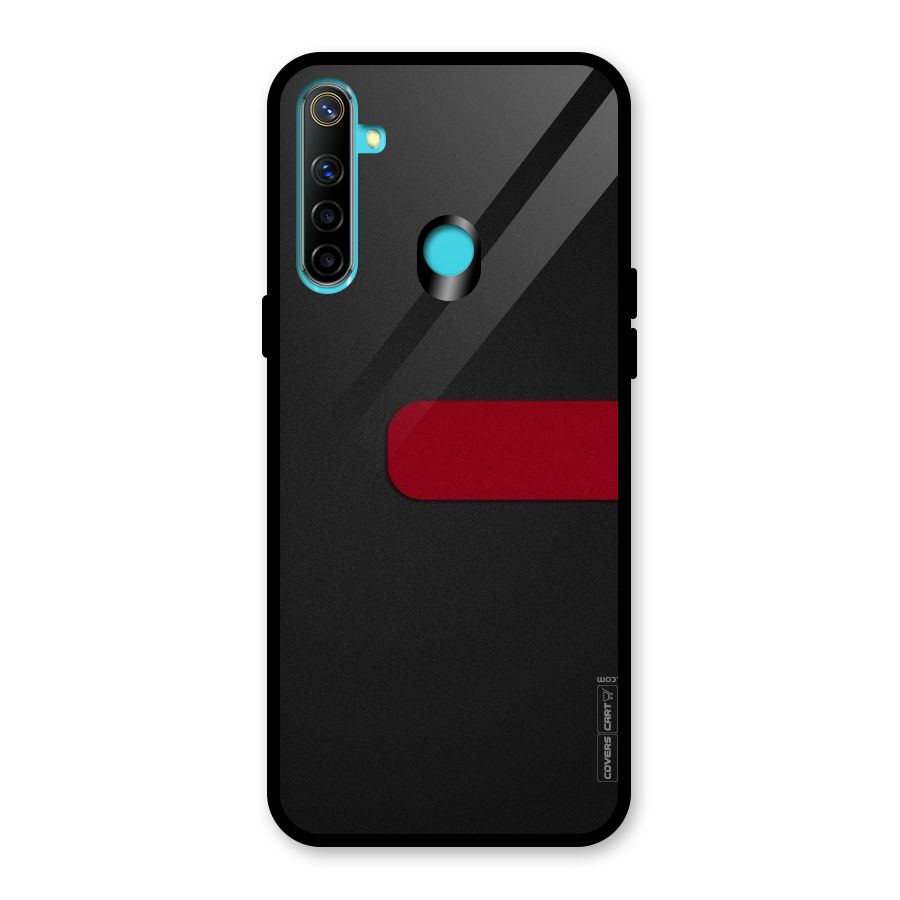 Single Red Stripe Glass Back Case for Realme Narzo 10