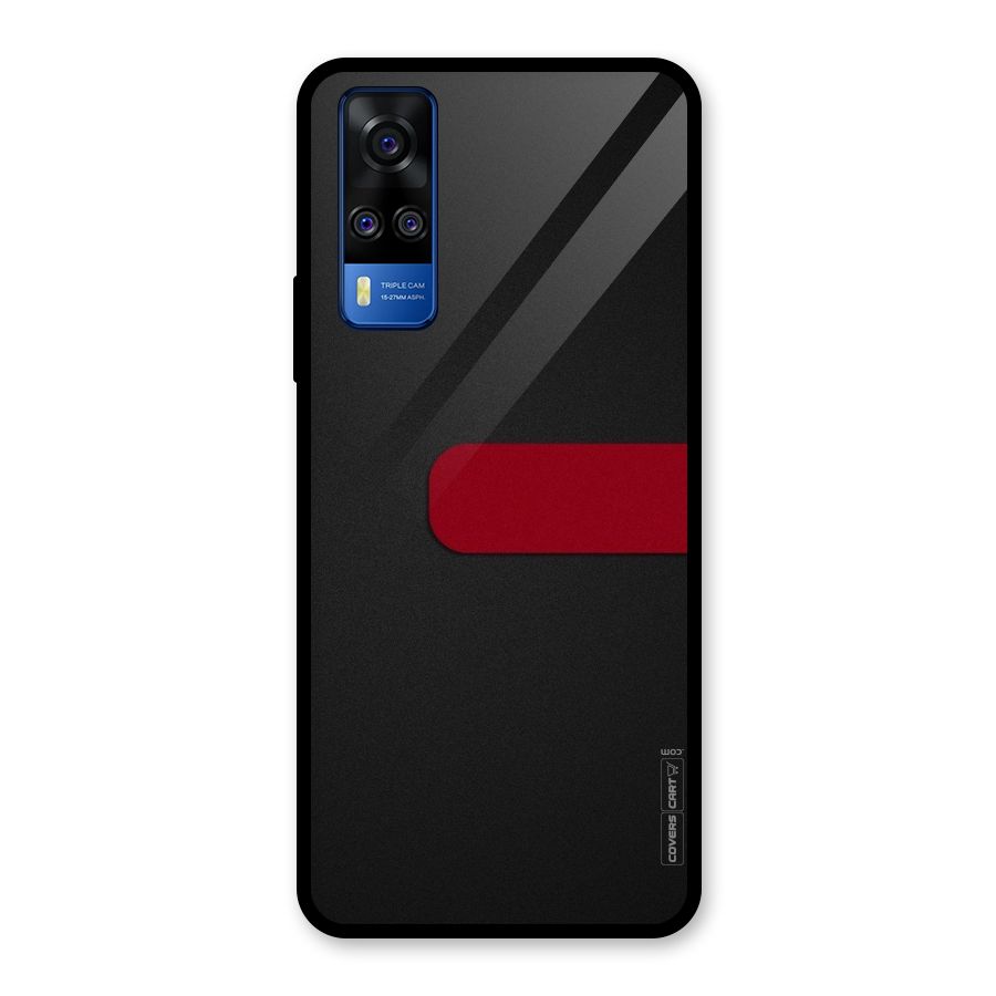 Single Red Stripe Glass Back Case for Vivo Y31