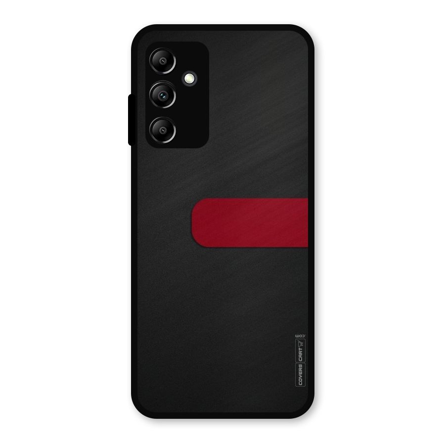 Single Red Stripe Metal Back Case for Galaxy A14 5G