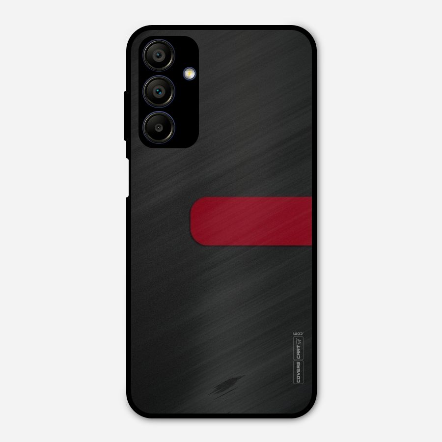 Single Red Stripe Metal Back Case for Galaxy A15 5G