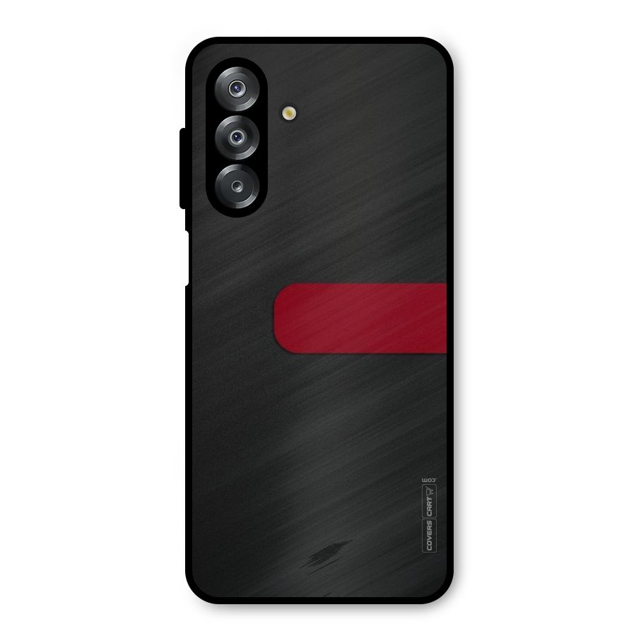 Single Red Stripe Metal Back Case for Galaxy A26