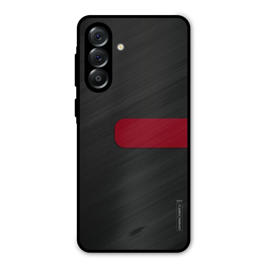 Single Red Stripe Metal Back Case for Galaxy A56