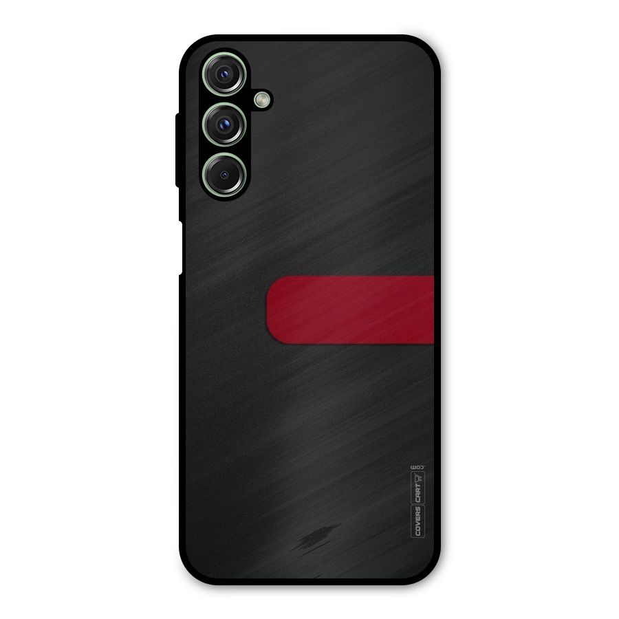 Single Red Stripe Metal Back Case for Galaxy F34