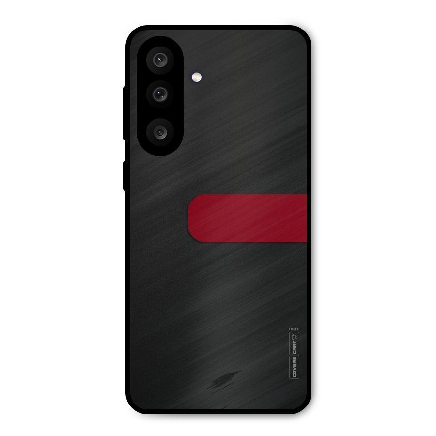 Single Red Stripe Metal Back Case for Galaxy F56