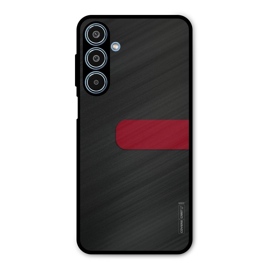 Single Red Stripe Metal Back Case for Galaxy M35
