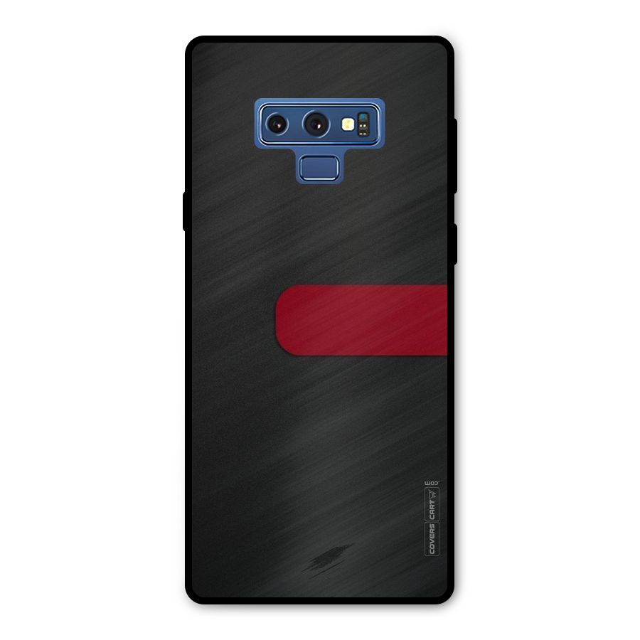 Single Red Stripe Metal Back Case for Galaxy Note 9