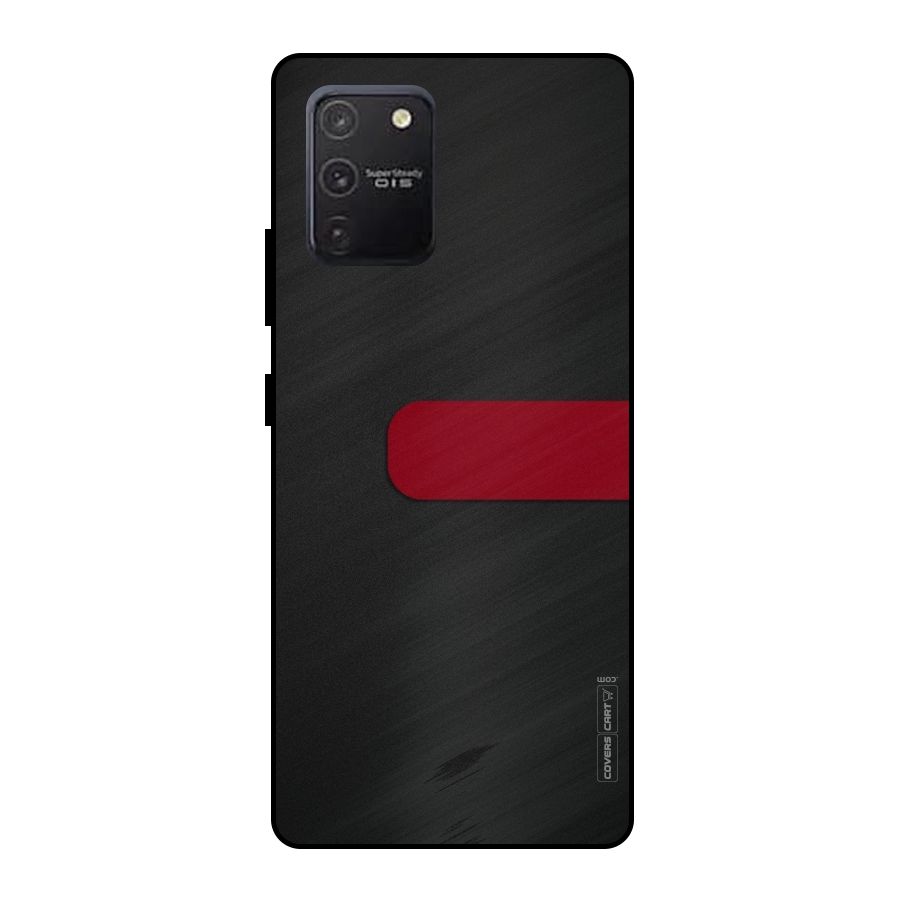 Single Red Stripe Metal Back Case for Galaxy S10 Lite