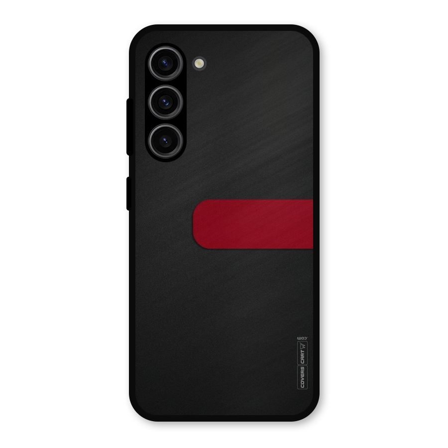 Single Red Stripe Metal Back Case for Galaxy S23