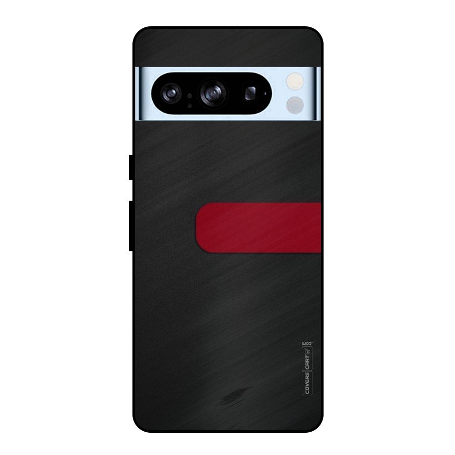 Single Red Stripe Metal Back Case for Google Pixel 8 Pro