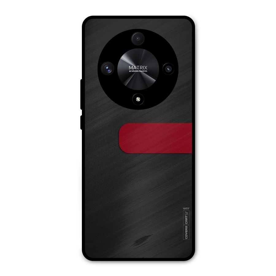 Single Red Stripe Metal Back Case for Honor X9b