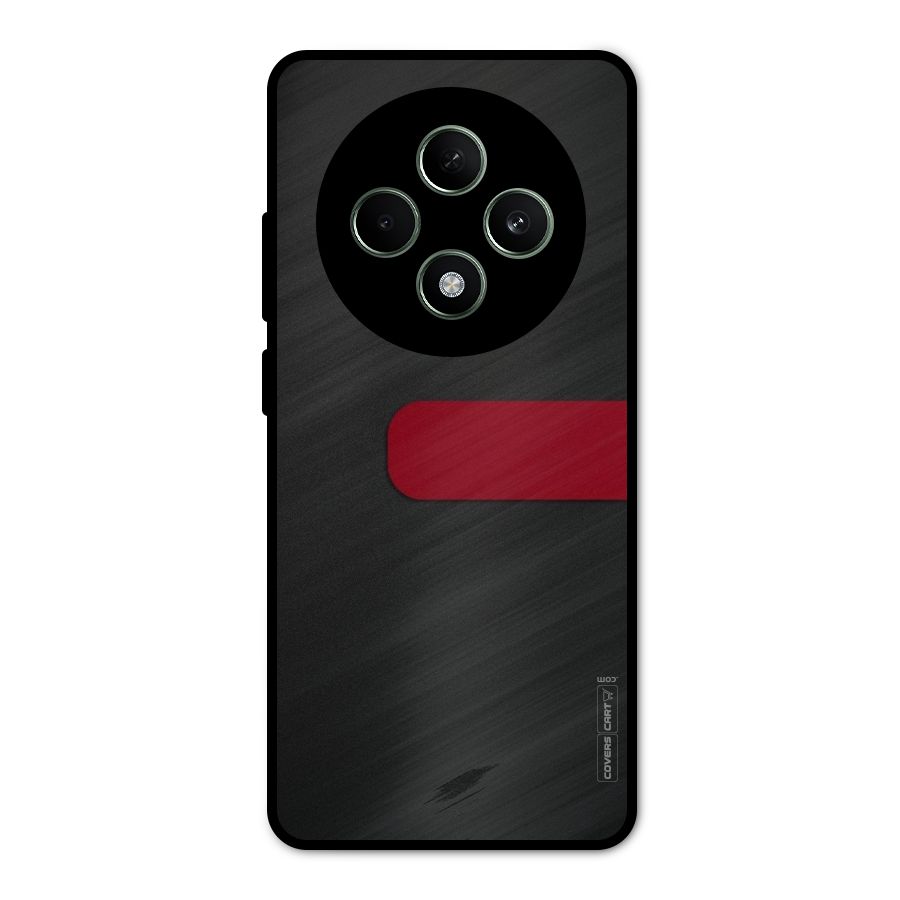 Single Red Stripe Metal Back Case for Oppo F27