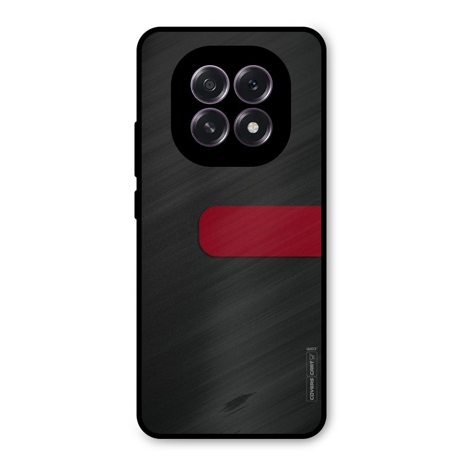 Single Red Stripe Metal Back Case for Oppo F29