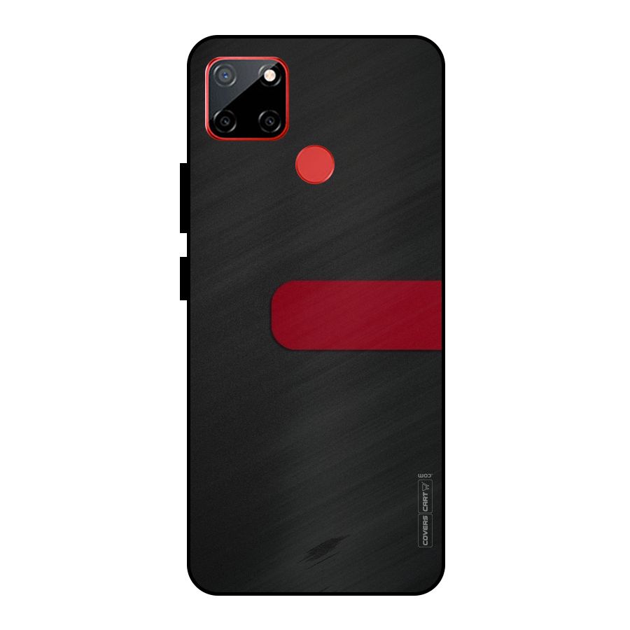 Single Red Stripe Metal Back Case for Realme C12