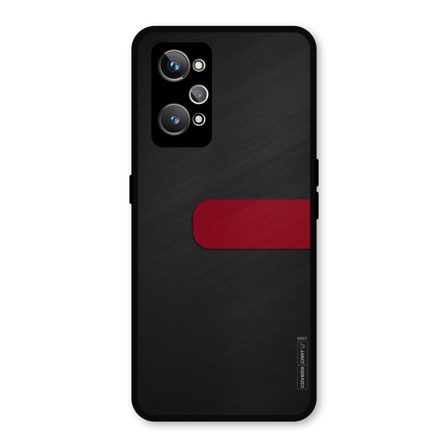 Single Red Stripe Metal Back Case for Realme GT Neo2
