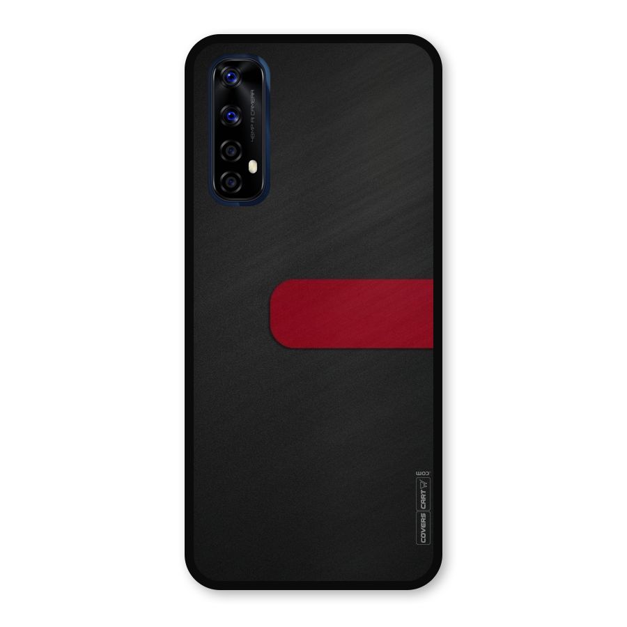 Single Red Stripe Metal Back Case for Realme Narzo 20 Pro