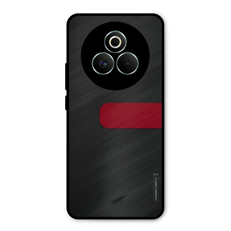 Single Red Stripe Metal Back Case for Realme P3 Pro