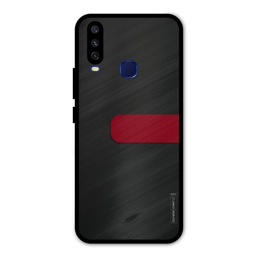 Single Red Stripe Metal Back Case for Vivo V17