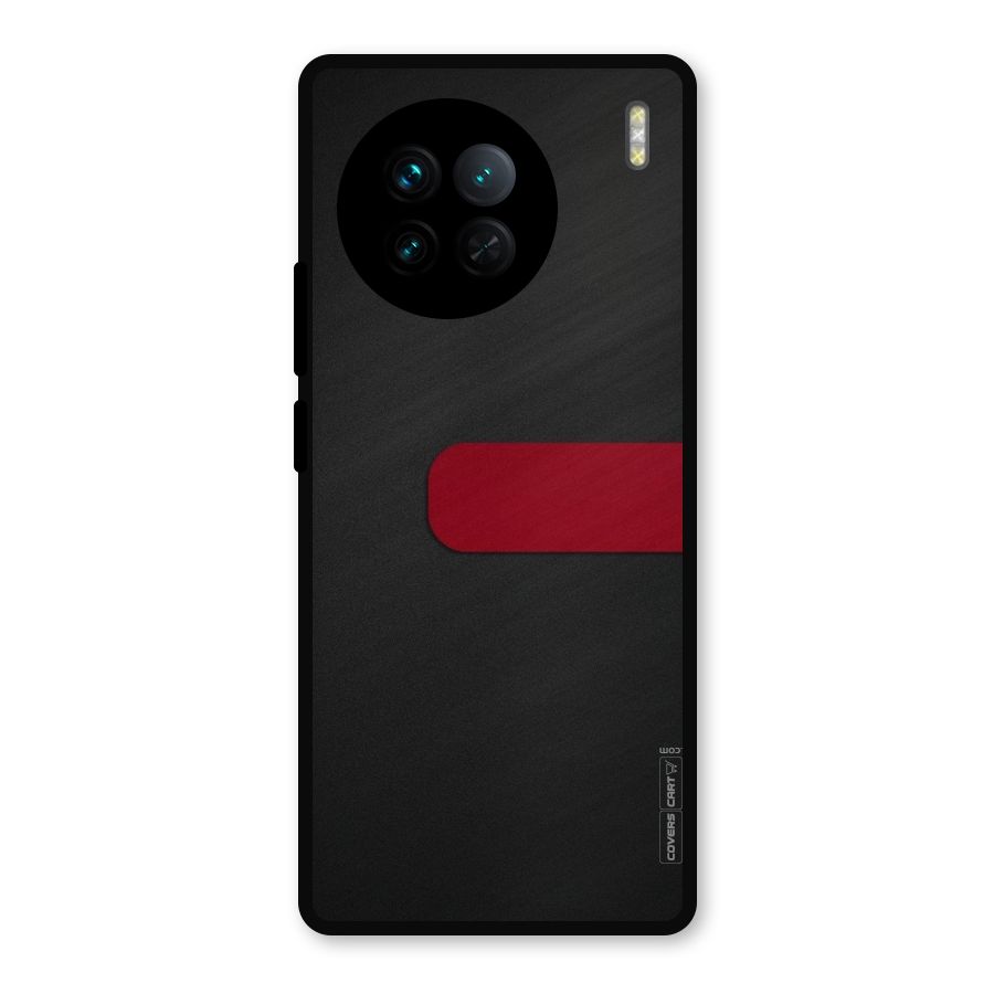 Single Red Stripe Metal Back Case for Vivo X90