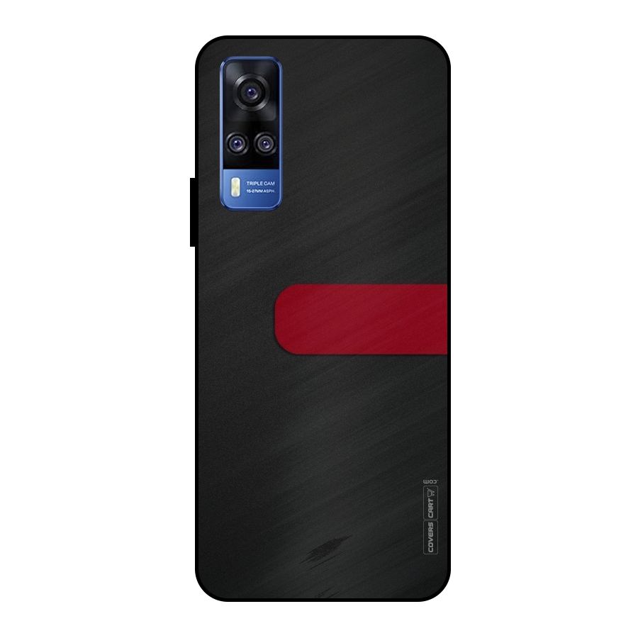 Single Red Stripe Metal Back Case for Vivo Y51