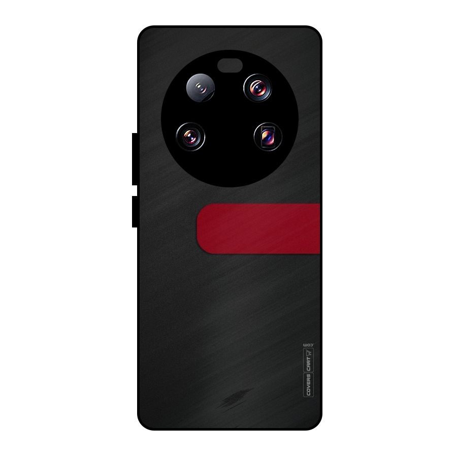 Single Red Stripe Metal Back Case for Xiaomi 13 Ultra