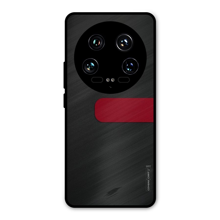 Single Red Stripe Metal Back Case for Xiaomi 14 Ultra