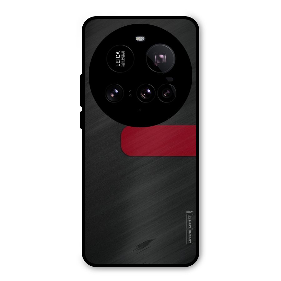 Single Red Stripe Metal Back Case for Xiaomi 15 Ultra