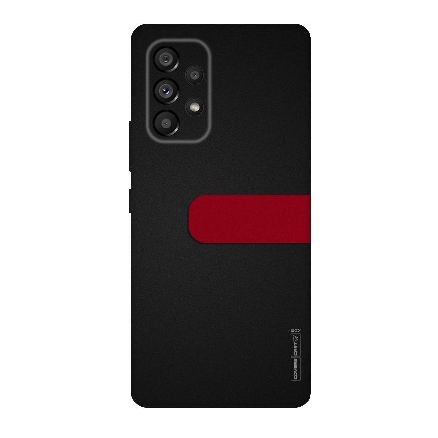 Single Red Stripe Original Polycarbonate Back Case for Galaxy A53 5G