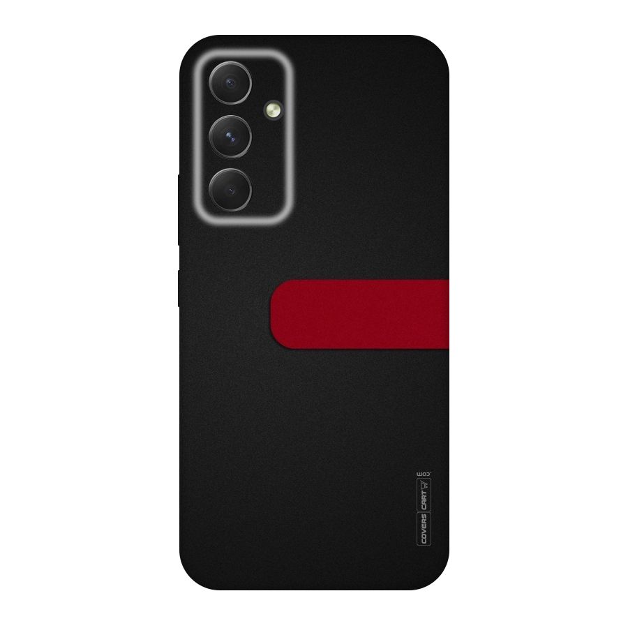 Single Red Stripe Original Polycarbonate Back Case for Galaxy A54