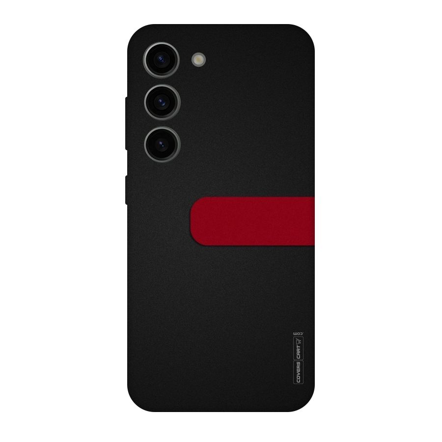 Single Red Stripe Original Polycarbonate Back Case for Galaxy S23