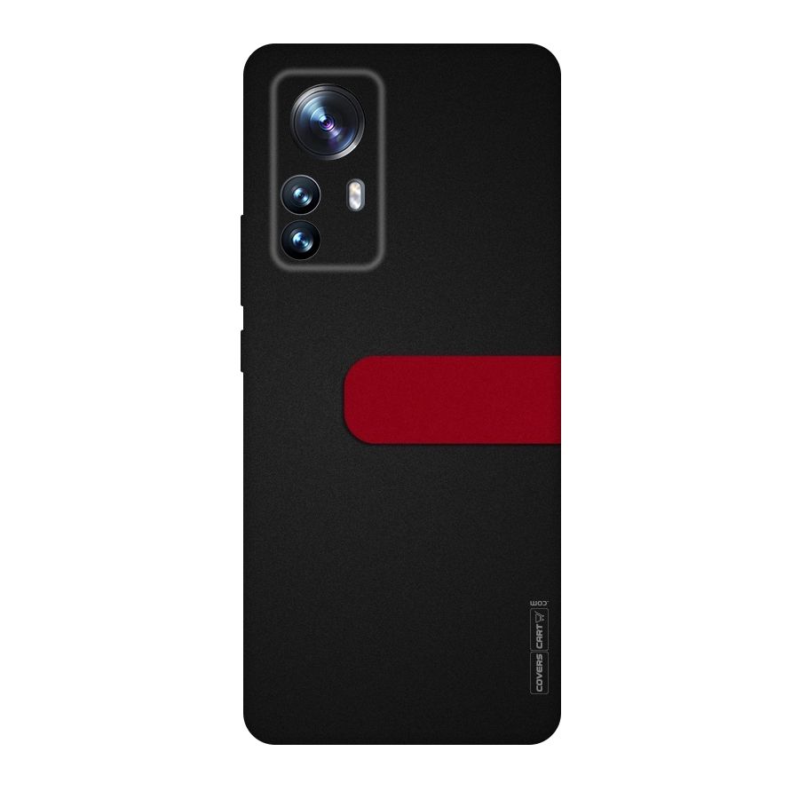 Single Red Stripe Original Polycarbonate Back Case for Xiaomi 12 Pro