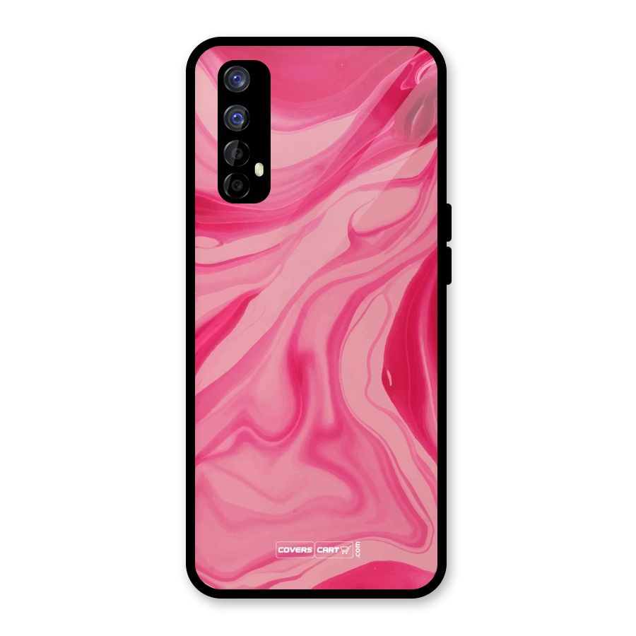 Sizzling Pink Marble Texture Glass Back Case for Realme Narzo 20 Pro