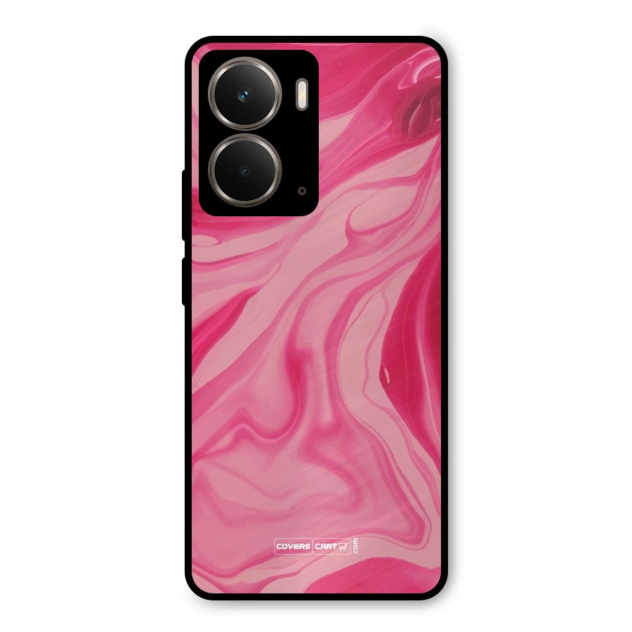 Sizzling Pink Marble Texture Metal Back Case for Realme P3