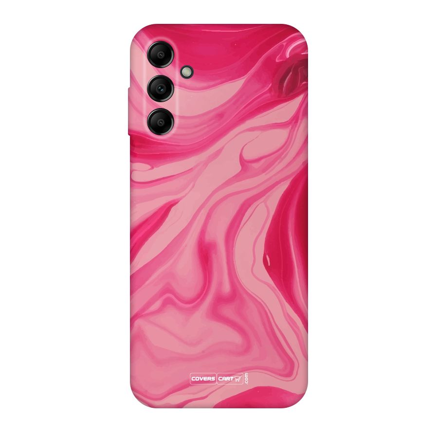 Sizzling Pink Marble Texture Original Polycarbonate Back Case for Galaxy A14 5G