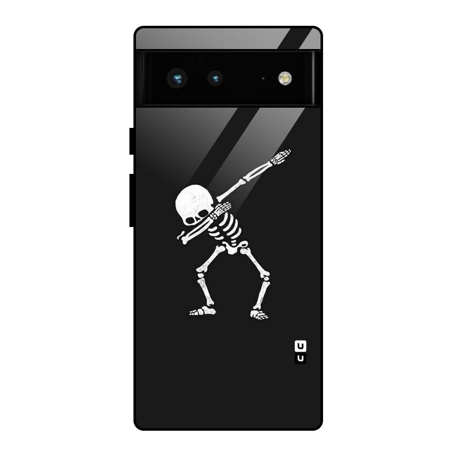 Skeleton Dab White Glass Back Case for Google Pixel 6