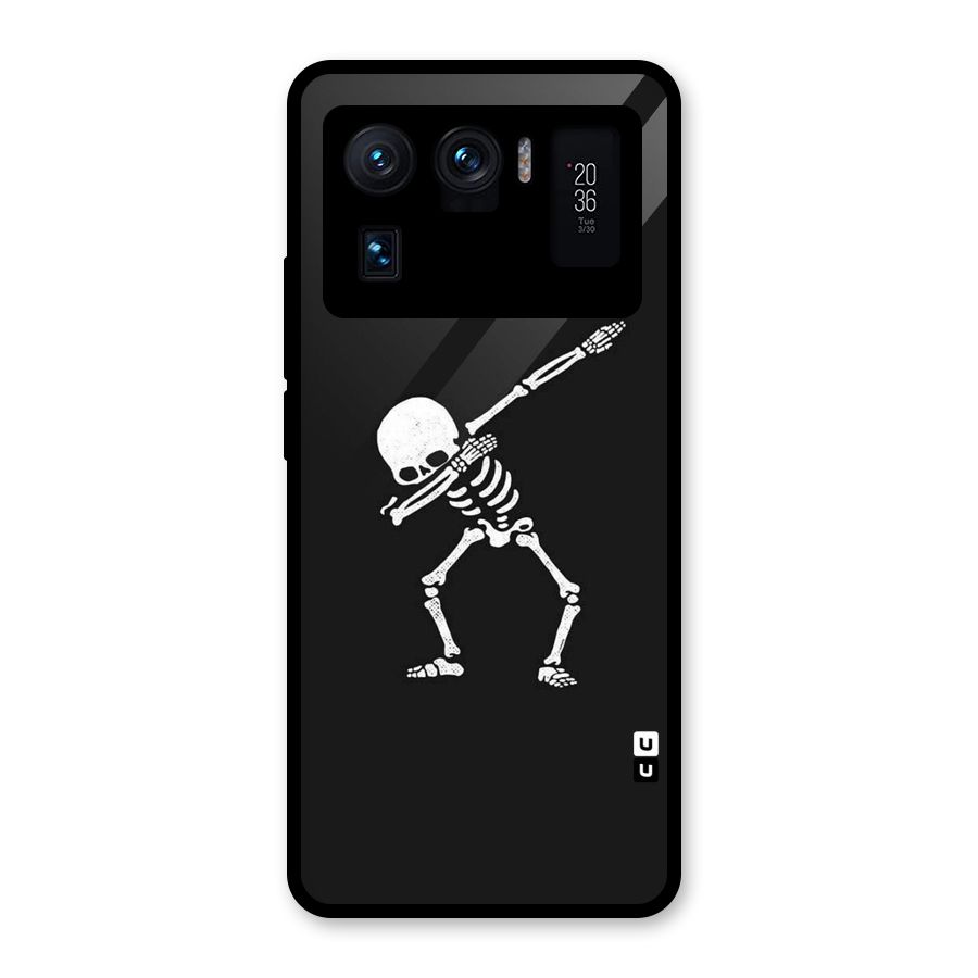 Skeleton Dab White Glass Back Case for Mi 11 Ultra