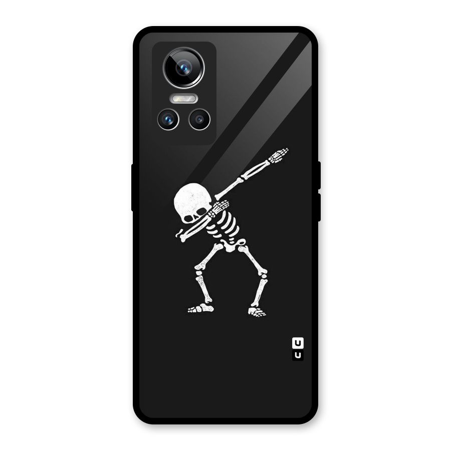 Skeleton Dab White Glass Back Case for Realme GT Neo 3