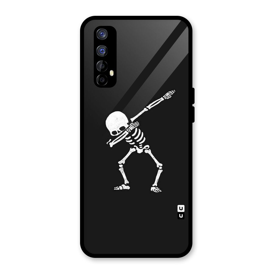 Skeleton Dab White Glass Back Case for Realme Narzo 20 Pro