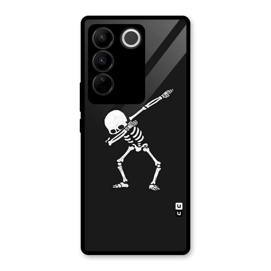 Skeleton Dab White Glass Back Case for Vivo V27