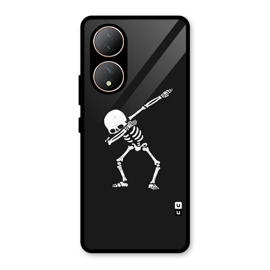 Skeleton Dab White Glass Back Case for Vivo Y100A
