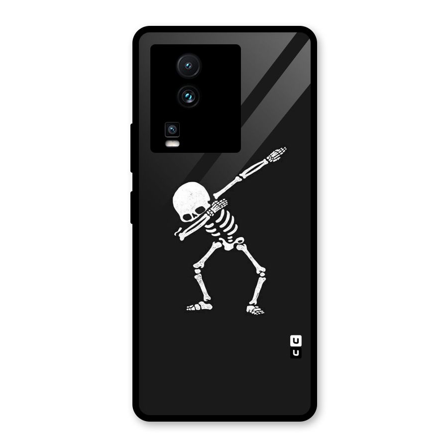 Skeleton Dab White Glass Back Case for Vivo iQOO Neo 7 Pro