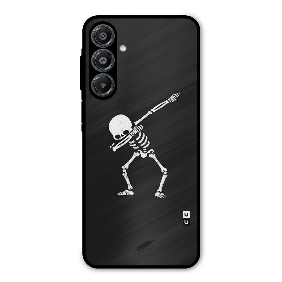 Skeleton Dab White Metal Back Case for Galaxy A16 5G